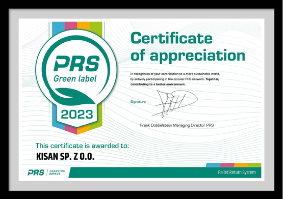 Zielona Odznaka PRS 2023 dla KISAN
